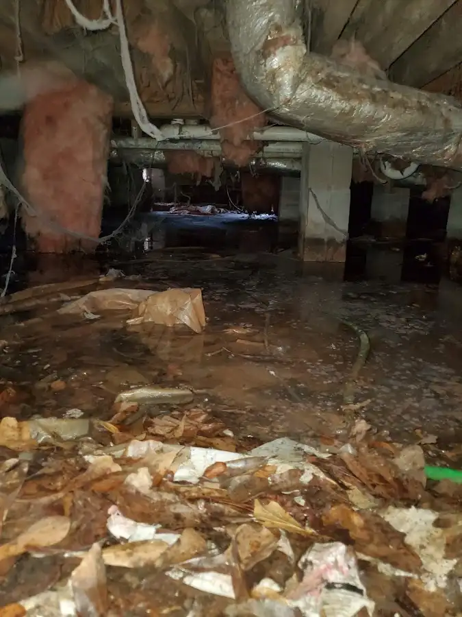 Crawl space flood assessment for Commercial Water Damage Restoration in Fruitland